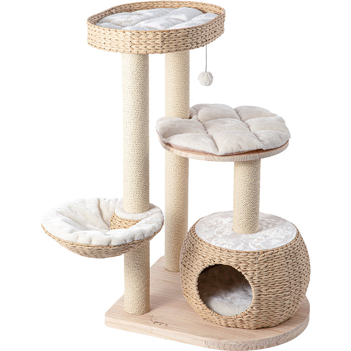 102CM Solid Wood Cat Tree 02