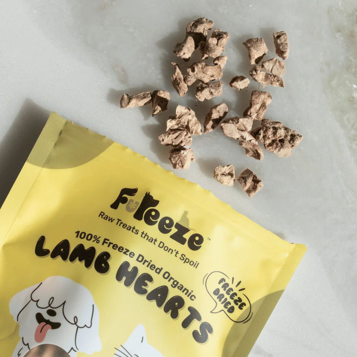 Fureeze™- Freeze Dried Organic Lamb Hearts 50g