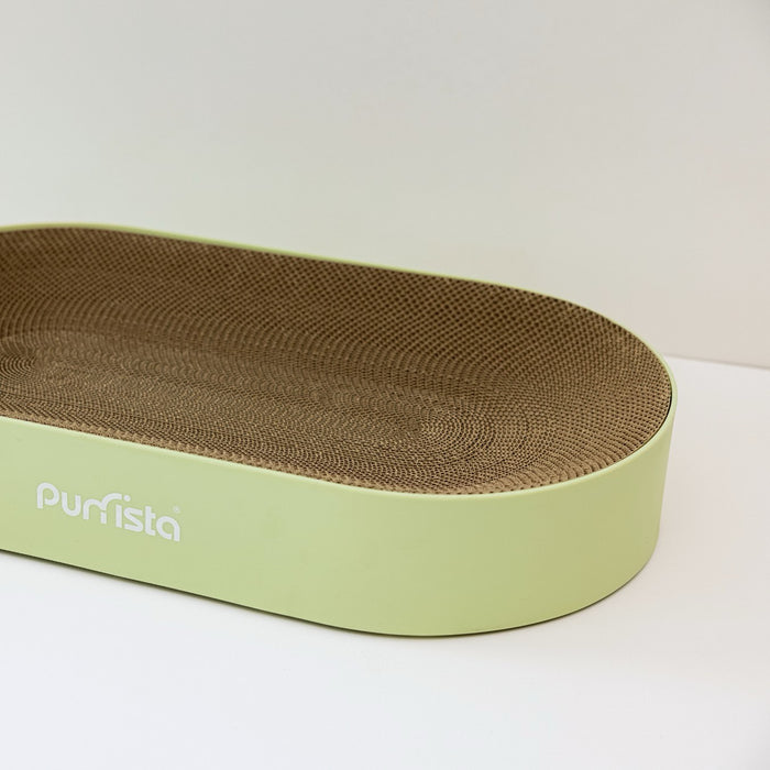 Purrista XL Curved Cat Scratcher | My Rainbow Pets | Green