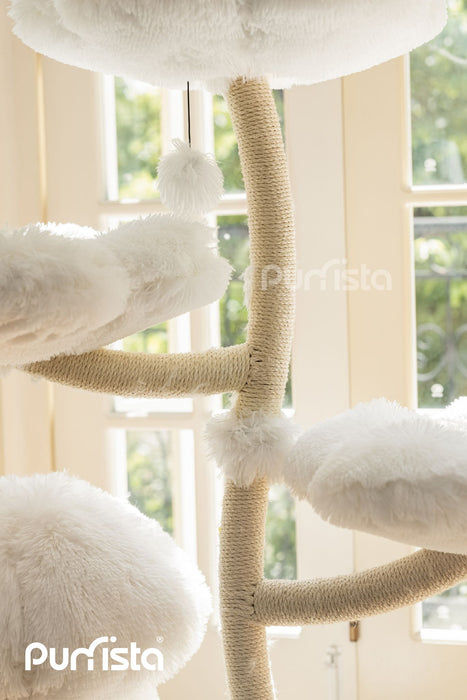 120cm Purrista Mushroom Ice Cream Cat Tree - White