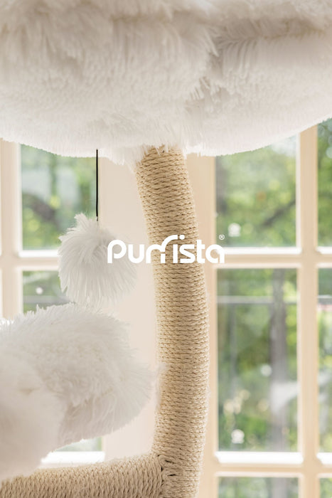 120cm Purrista Mushroom Ice Cream Cat Tree - White