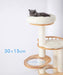 145CM Wooden Cat Scratching Tree 01