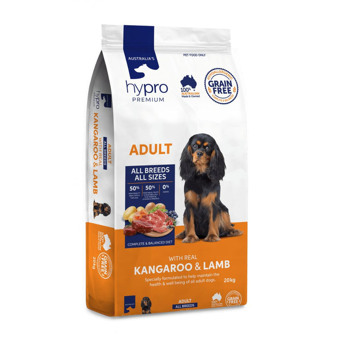 Hypro Premium Grain Free Kangaroo & Lamb - Adult Dog Food