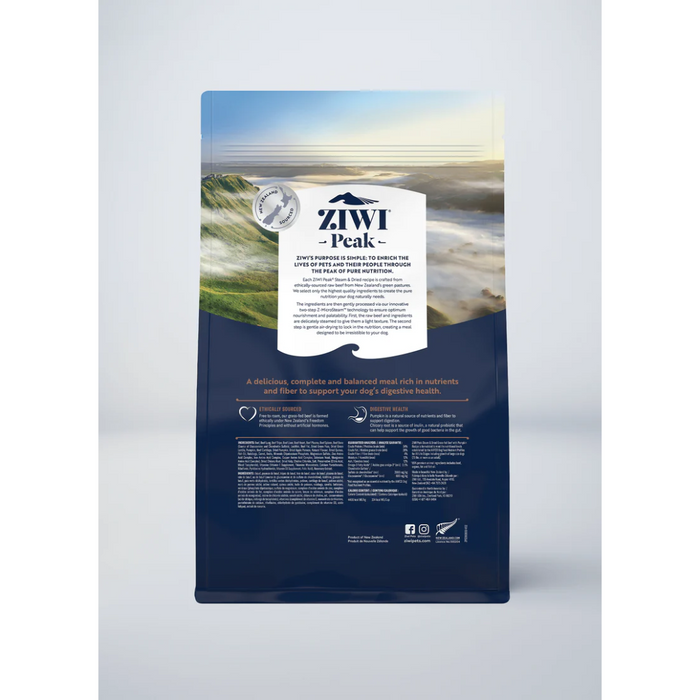 ZIWI PEAK Dog Food Steam & Dried Beef with Pumpkin Recipe