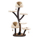 162cm Chestnut Fusion Modern Iron Cat Tree 03