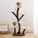 162cm Chestnut Fusion Modern Iron Cat Tree 12