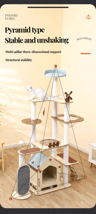 167cm windmill cat tree 08