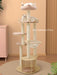 180cm Pink Crown Wooden Cat Tree 09