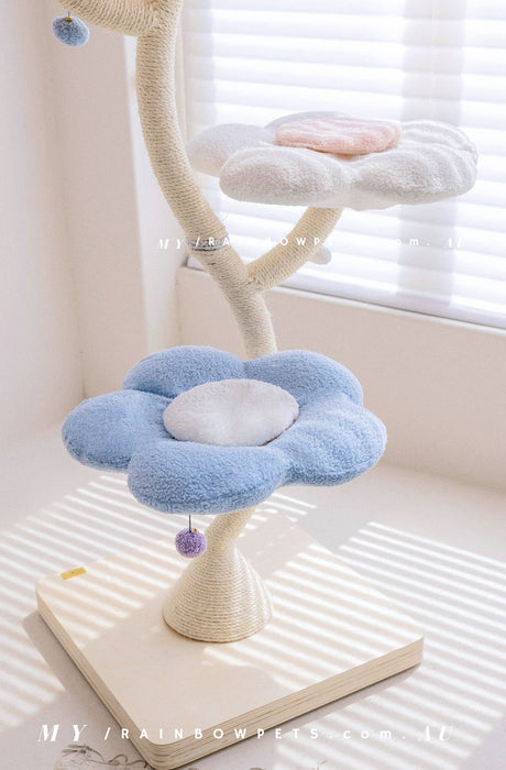 186cm floral design extra high cat tree 25