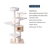 189cm Honeypot Pro Deluxe Solid Wooden Cat Tree 01