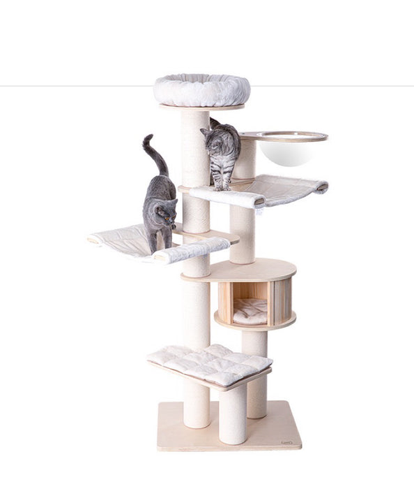 189cm Honeypot Pro Deluxe Solid Wooden Cat Tree 06