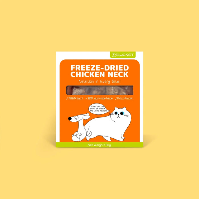 Pawcket Freeze-Dried Chicken Neck Treat - 80g