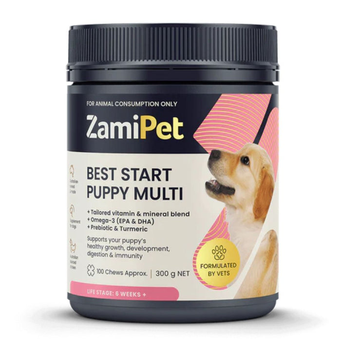 ZamiPet Best Start Puppy Multi Vitamin 300G - 100 Chews