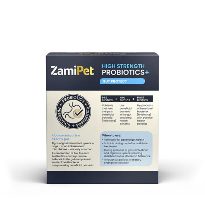 ZamiPet High Strength Probiotics+ Gut Protect - 30 Sachets