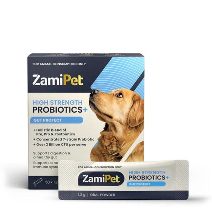 ZamiPet High Strength Probiotics+ Gut Protect - 30 Sachets