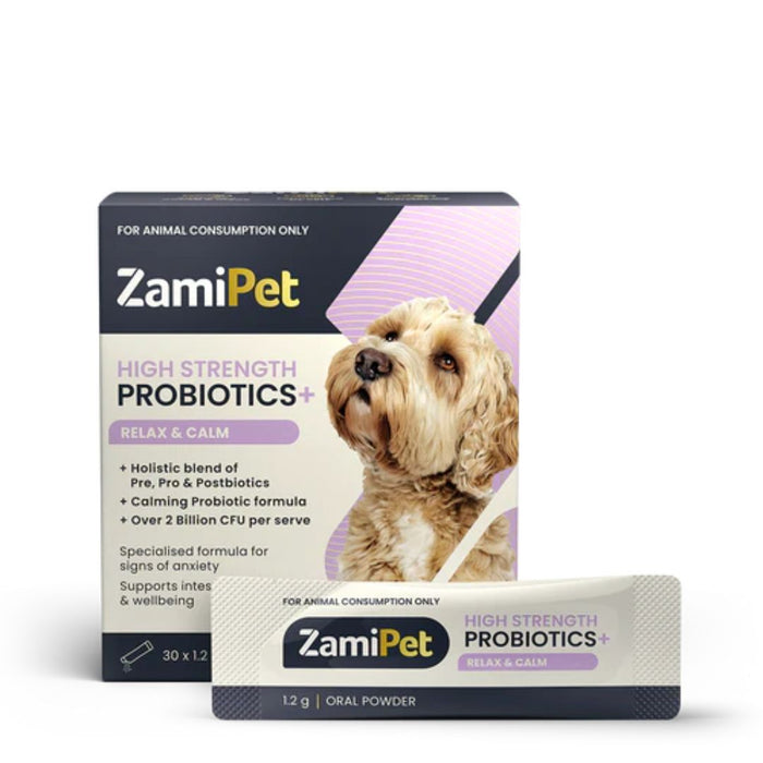 ZamiPet High Strength Probiotics+ Relax & Calm - 30 Sachets