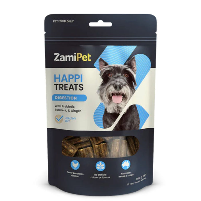 ZamiPet HappiTreats Digestion 200G - 30 Chews