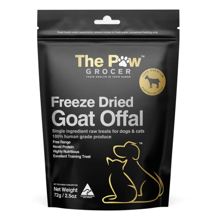 The Paw Grocer Freeze Dried Black Label - Goat Offal - 72g