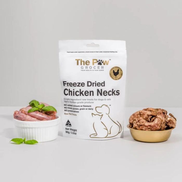 The Paw Grocer Freeze Dried - Chicken Necks - 90g