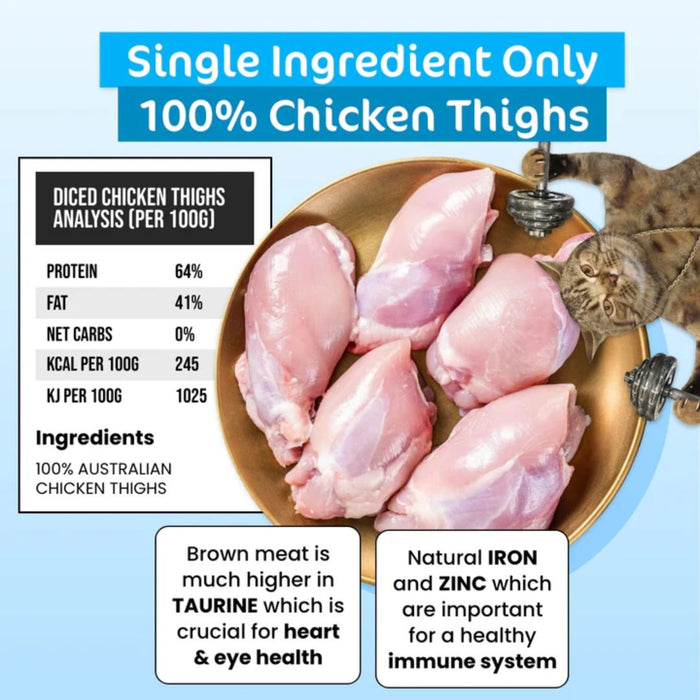 The Paw Grocer Freeze Dried - Diced Chicken Thigh for Cat - 50g