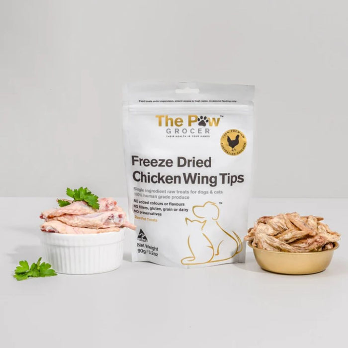 The Paw Grocer Freeze Dried - Chicken Wing Tips - 90g