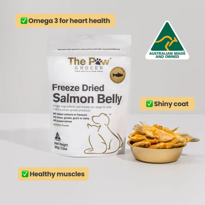 The Paw Grocer Freeze Dried - Salmon Belly - 90g