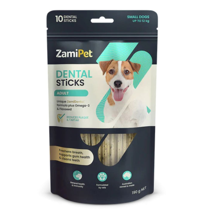 ZamiPet Dental Sticks Adult Small Dogs 190G - 10 Sticks