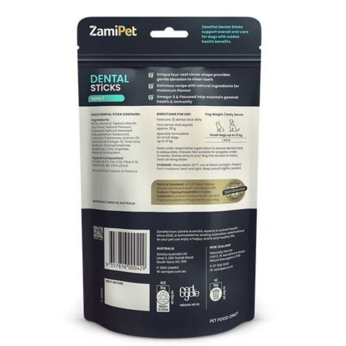 ZamiPet Dental Sticks Adult Small Dogs 190G - 10 Sticks