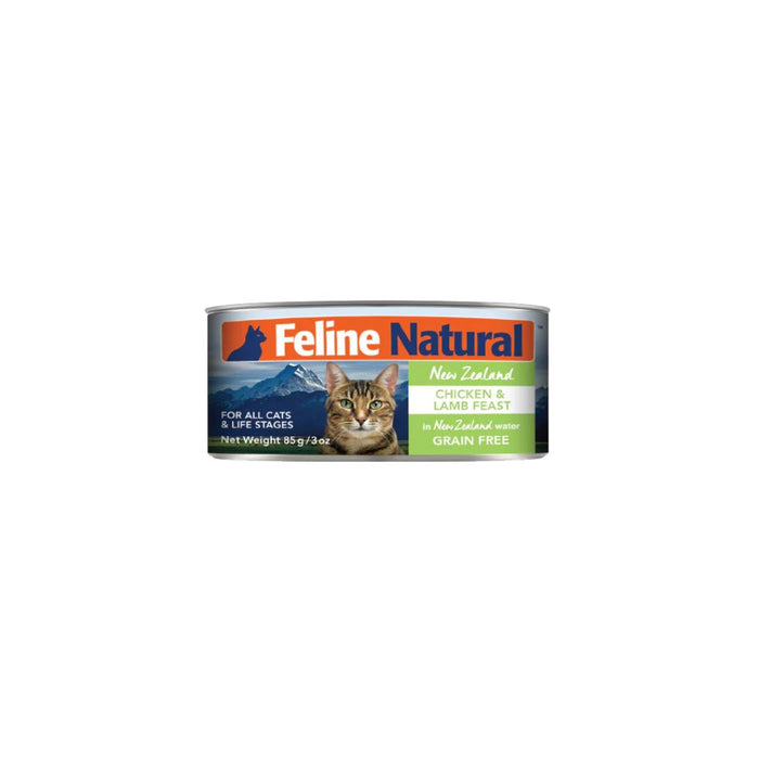 Feline Natural Cat Canned Food - Chicken & Lamb Feast - 85g