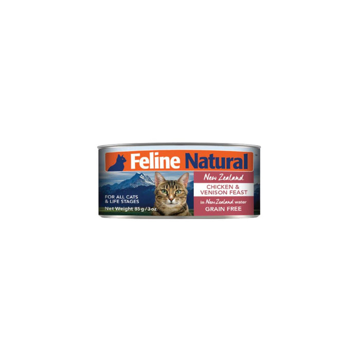 Feline Natural Cat Canned Food - Chicken & Venison Feast - 85g