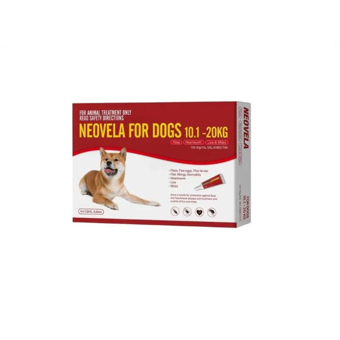 NEOVELA Flea And Worming For Large Dogs - (10.1-20KG) 4 PACK