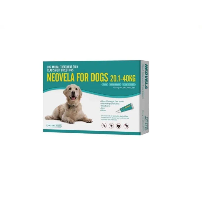 NEOVELA Flea And Worming For Extra Large Dogs - (20.1- 40KG) 4 PACK