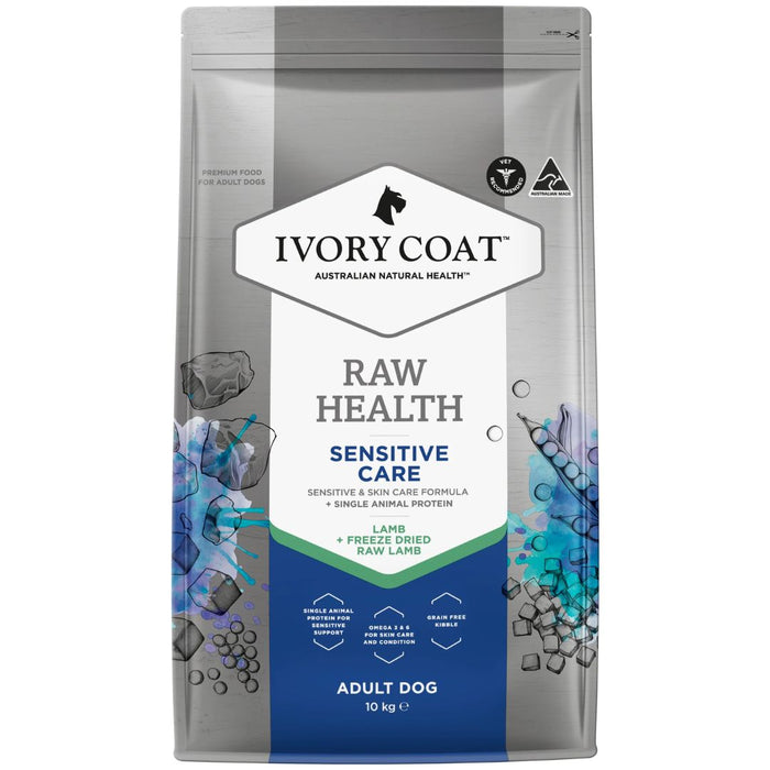 Ivory Coat Raw Health Adult Dog Dry Food - Sensitive Care