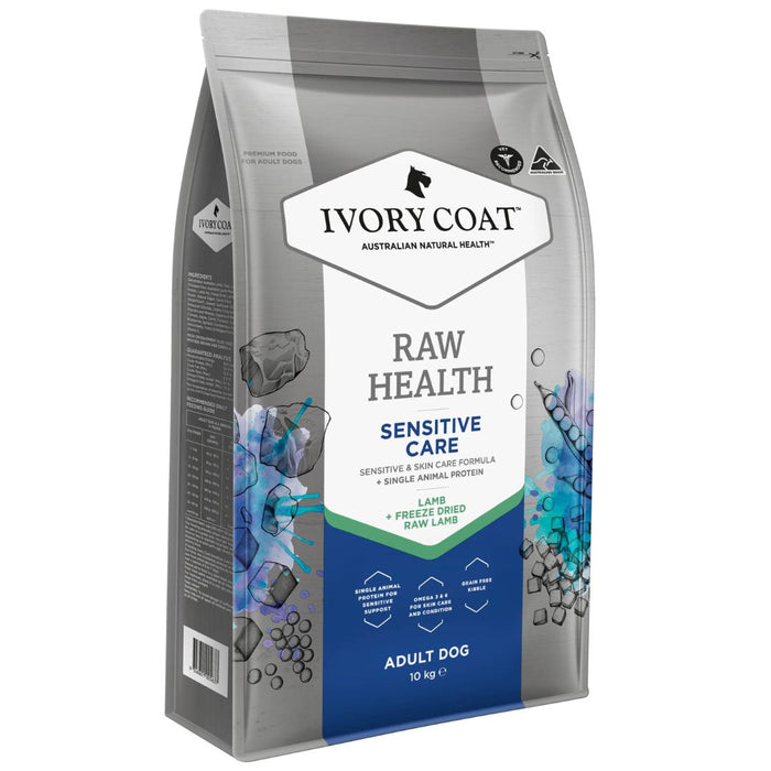 Ivory Coat Raw Health Adult Dog Dry Food - Sensitive Care