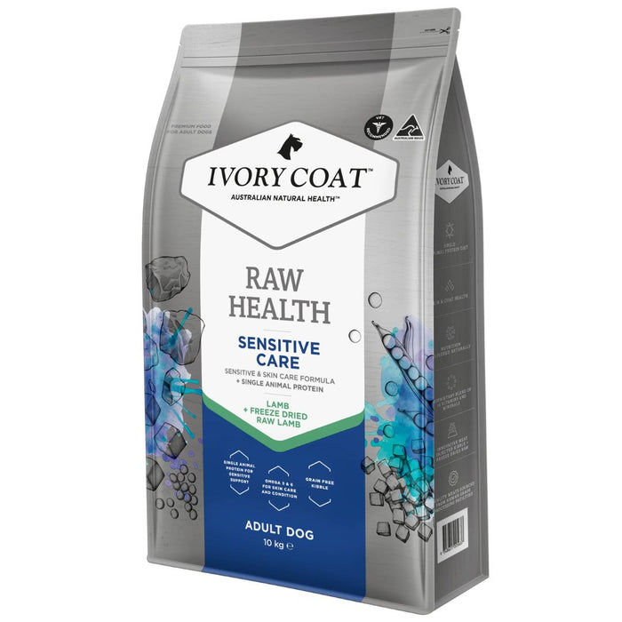 Ivory Coat Raw Health Adult Dog Dry Food - Sensitive Care