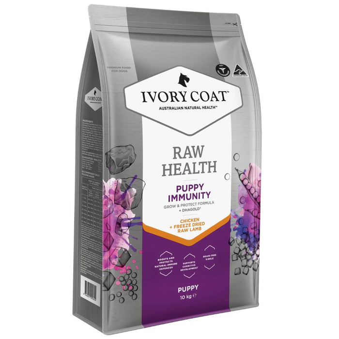 Ivory Coat Raw Health Puppy Dog Dry Food - Immunity