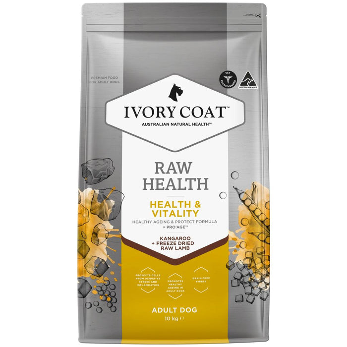 Ivory Coat Raw Health Adult Dog Dry Food - Health & Vitality