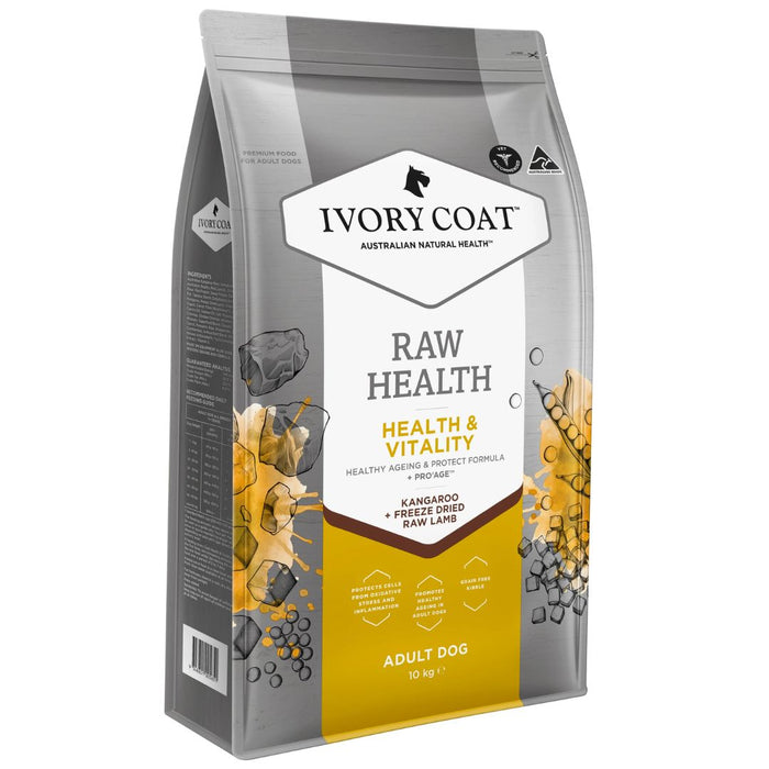 Ivory Coat Raw Health Adult Dog Dry Food - Health & Vitality