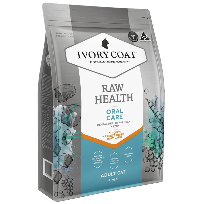 Ivory Coat Raw Health Adult Cat Dry Food - Oral Care