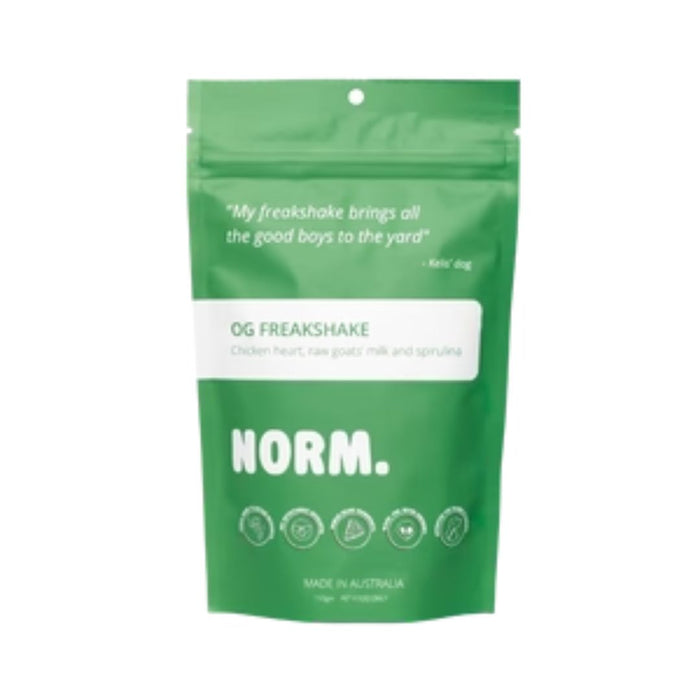 NORM Pet Spirulina and Chicken Heart Freeze Dried Freakshake - 110g