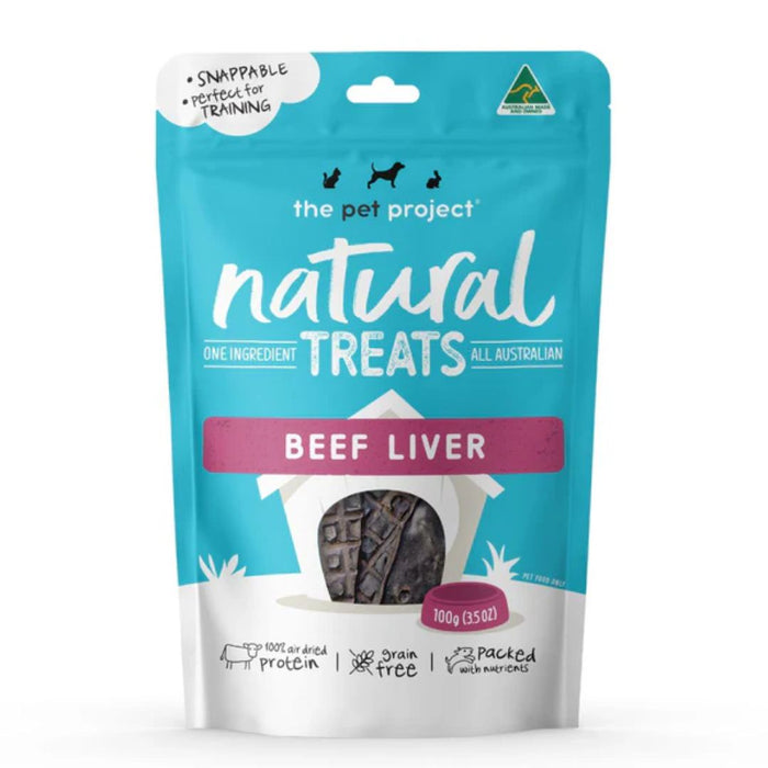 The Pet Project Dog Natural Treats - Beef Liver 100g