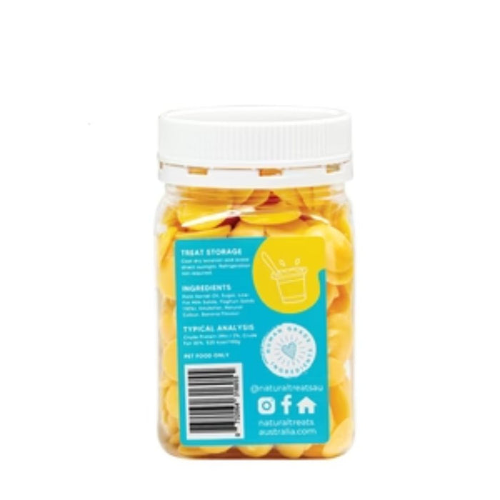 The Pet Project Dog Natural Treats - Banana Yoghurt Drops 250g