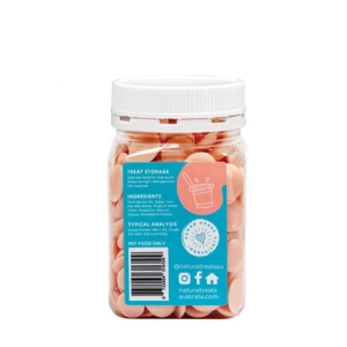 The Pet Project Dog Natural Treats - Strawberry Yoghurt Drops 250g