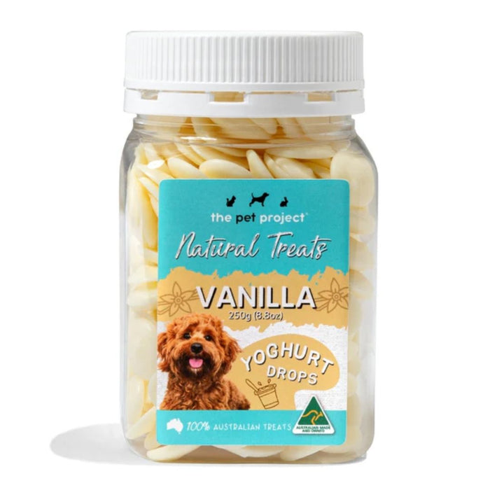 The Pet Project Dog Natural Treats - Vanilla Yoghurt Drops 250g