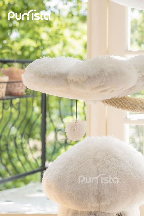 120cm Purrista Mushroom Ice Cream Cat Tree - White