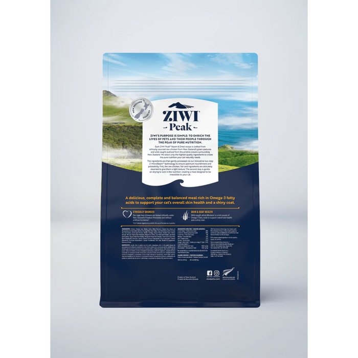 ZIWI PEAK Cat Food Steam & Dried Chicken with Whole Mackerel Recipe