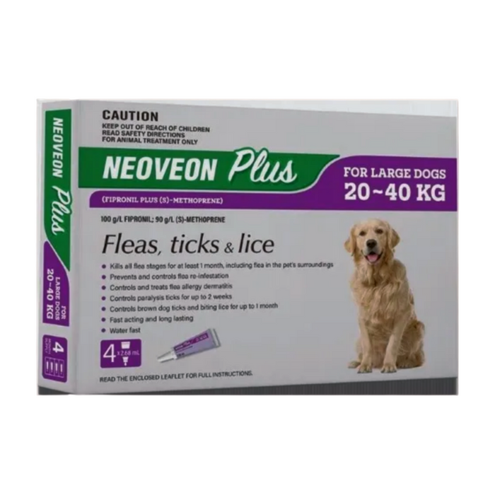 Neoveon Plus For Large Dogs - 20kg To 40kg 4 Pack