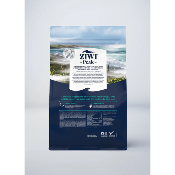 ZIWI PEAK Cat Food Steam & Dried Wild South Pacific Fish Recipe