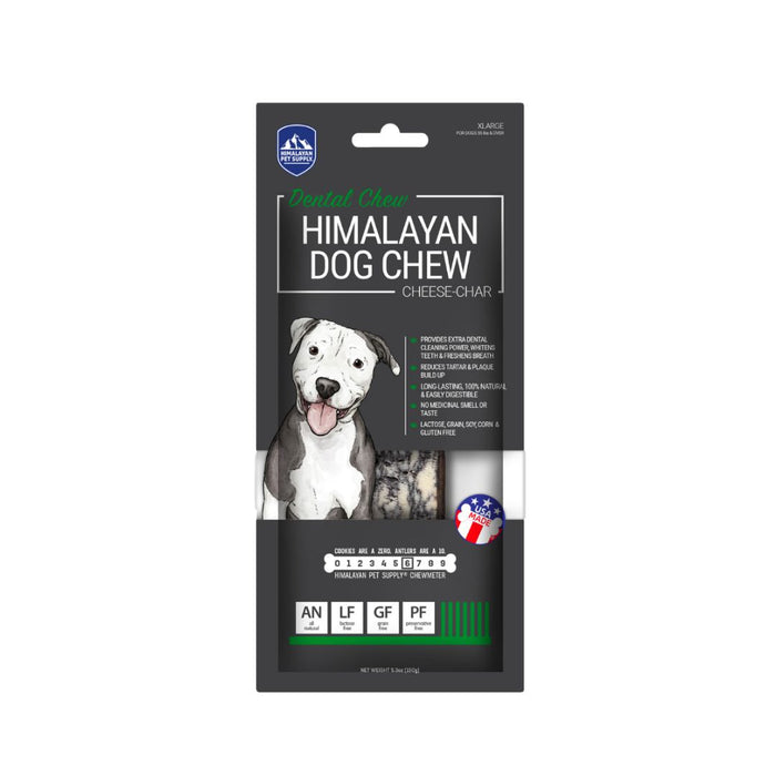 Himalayan - Dog Chew Cheese Char With Activated Charcoal - XLarge