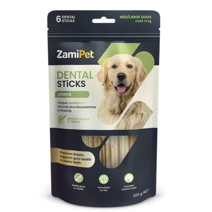 ZamiPet Dental Sticks Joints Med/Large Dogs 200G - 6 Sticks